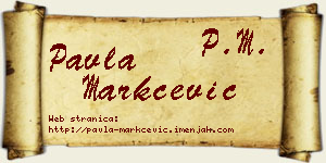 Pavla Markčević vizit kartica